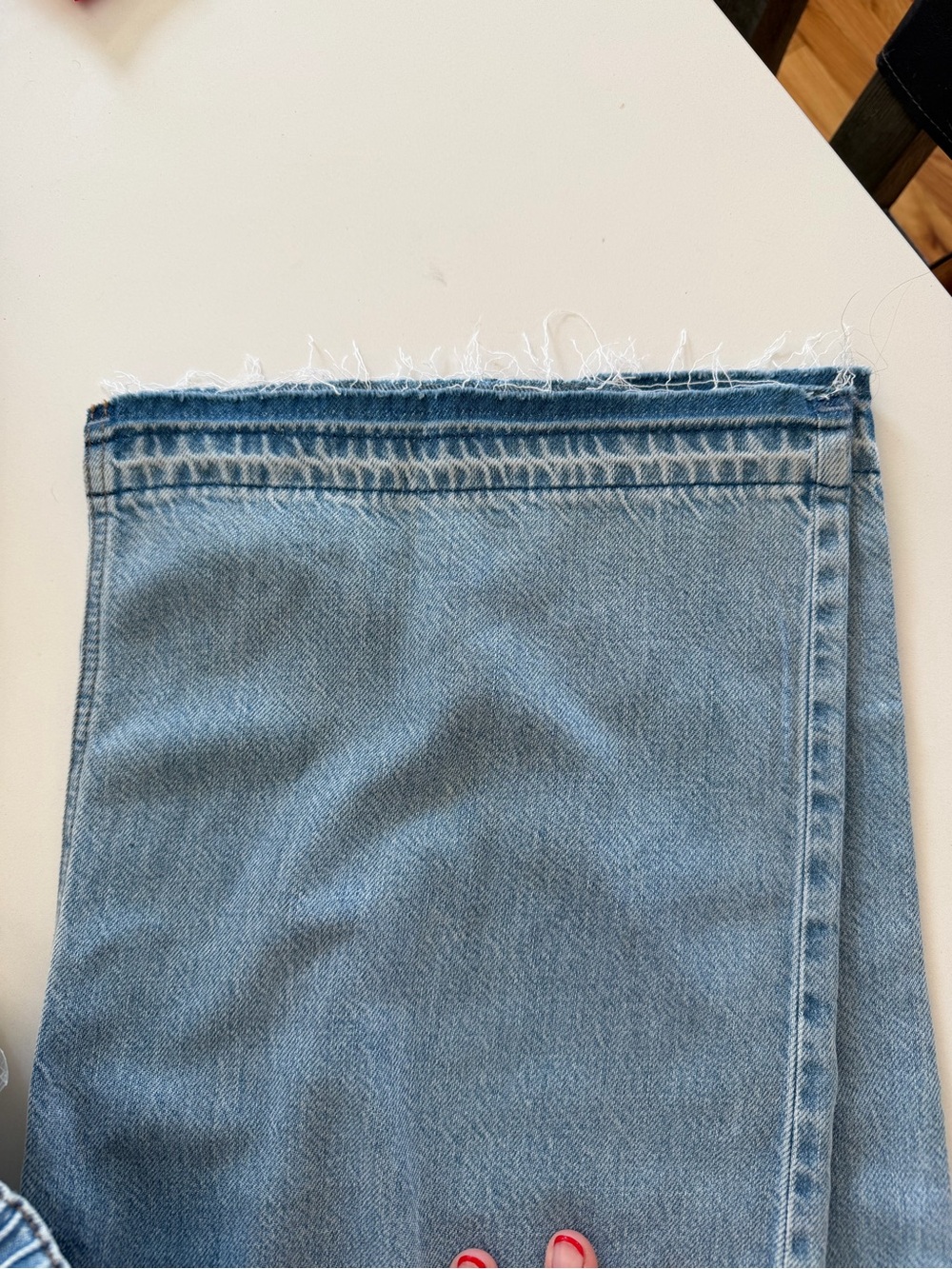 rag & bone Light Blue Relaxed Drawstring Jeans - Picture 4 of 9